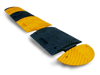 Verkeersdrempel eindstuk geel 70mm - 500 x 250 x 70mm