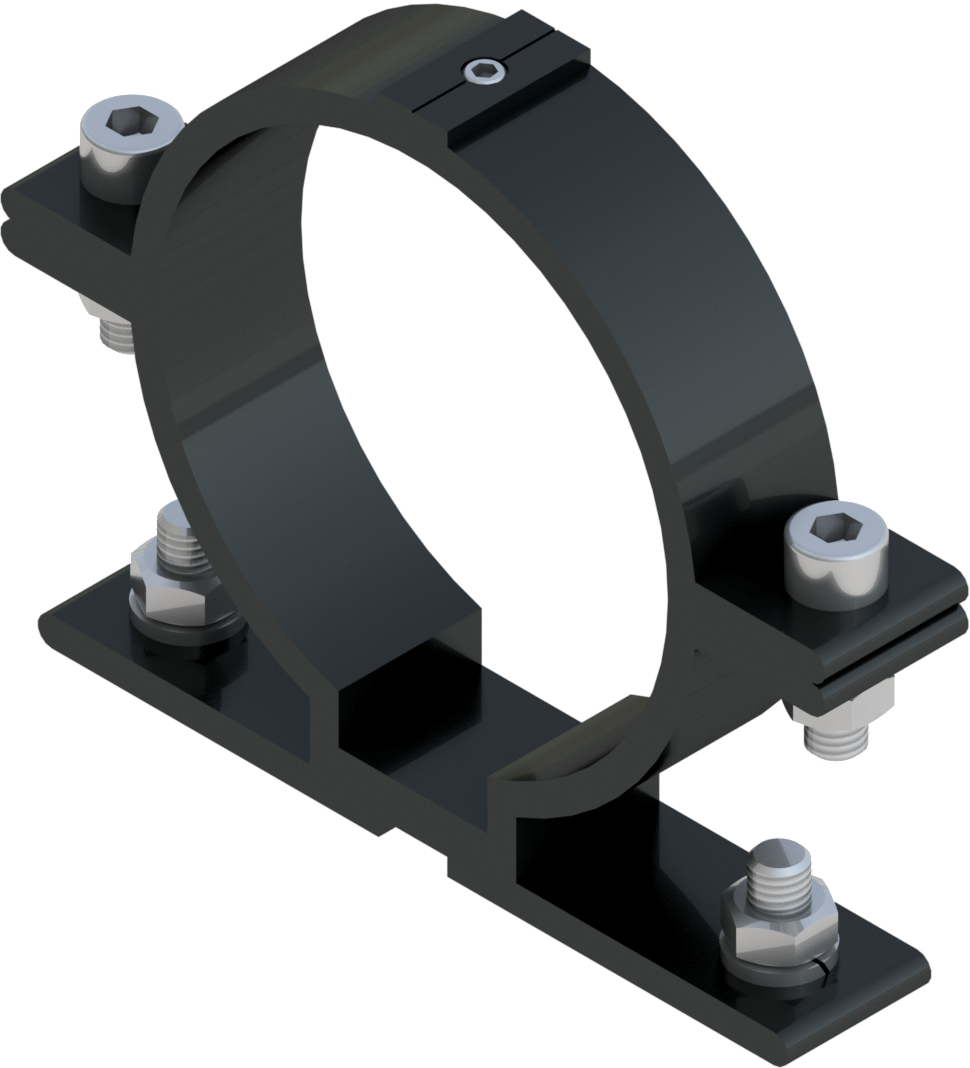Beugel SB 250 diameter 89 mm - grijs RAL 7043