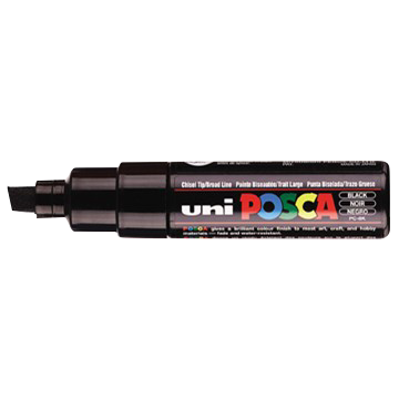Posca stift zwart PC-8K