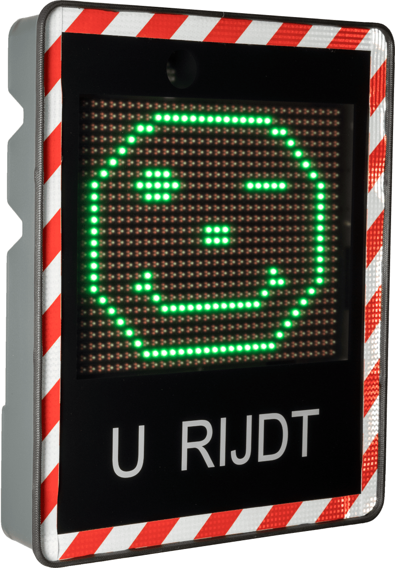 I-SAFE1 snelheidsinformatiebord - incl. stroomregelaar voor