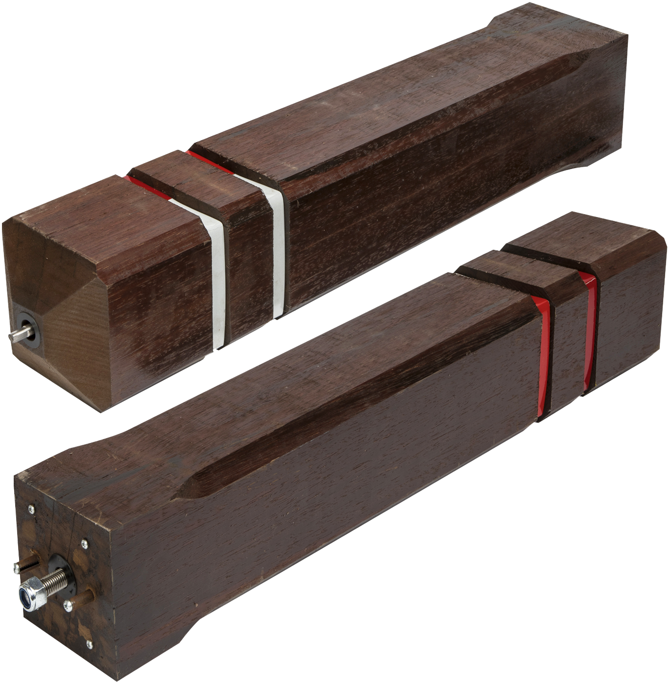 Diamantkoppaal in recycle materiaal, H 800 mm  15 x 15 cm