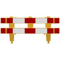 Afzethek Polgard geel dubbelzijdig R/W DG 1500 mm