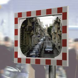 Verkeersspiegel - helder slagvast acryl - 800/600 mm