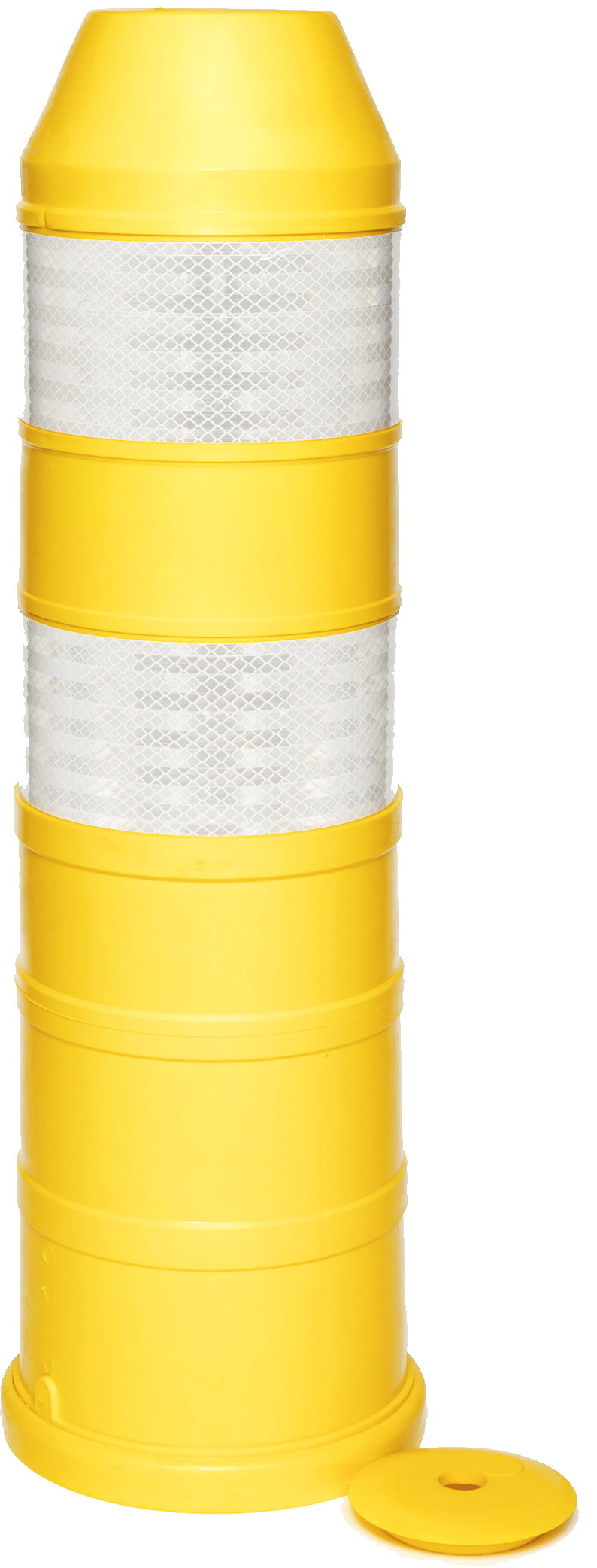 Plooibaken, diam. 220mm, H 750mm geel DG