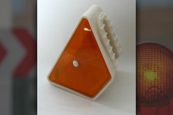 Trapeziumreflector voor vangrail