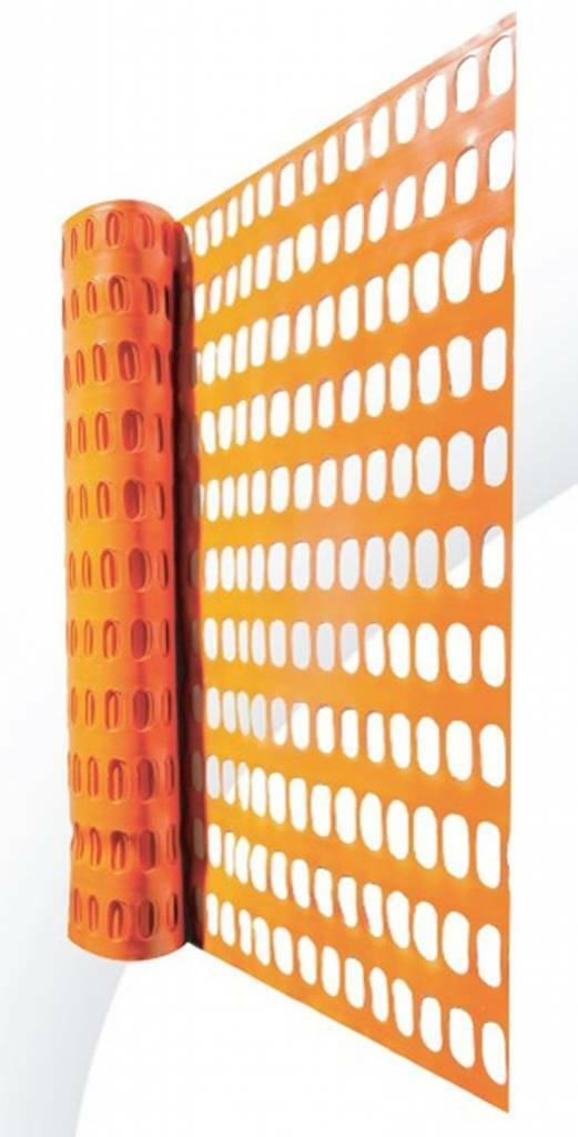 Werfnet kunststof oranje, 150g/m², 1 x 50m