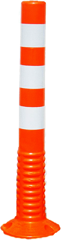 J-Flex , verende paal, oranje, H 75cm, diam 8cm.