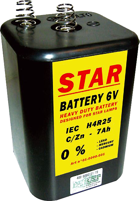 Blokbatterij 6V 4R25