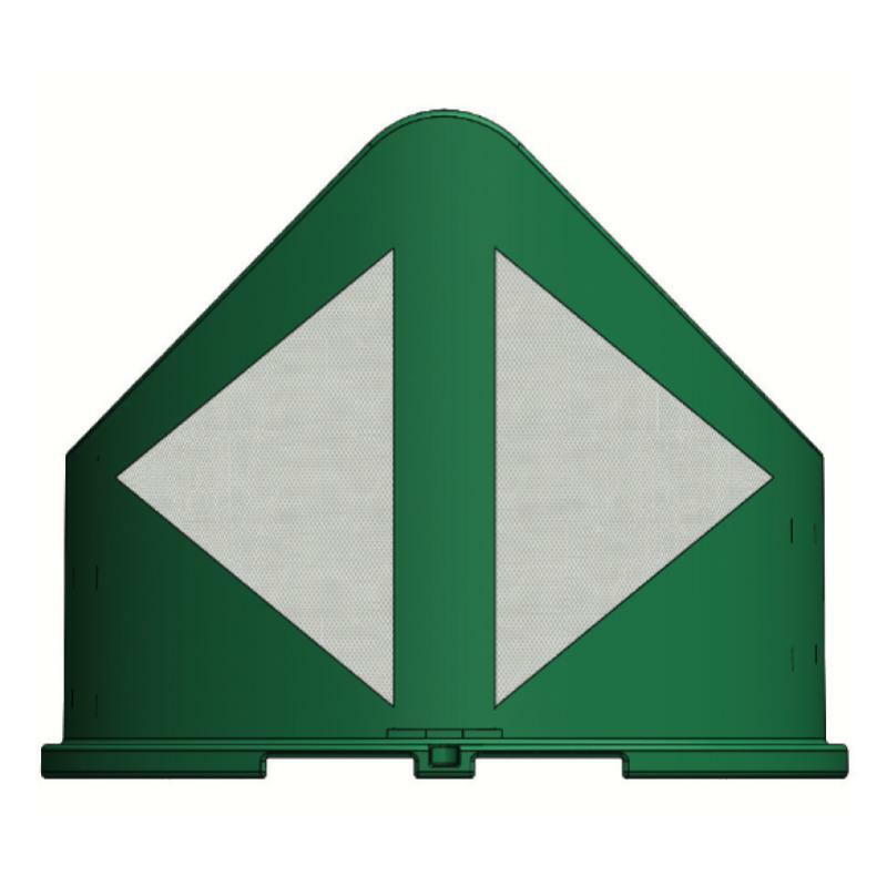 Musoir J14A 1000 mm open - groen