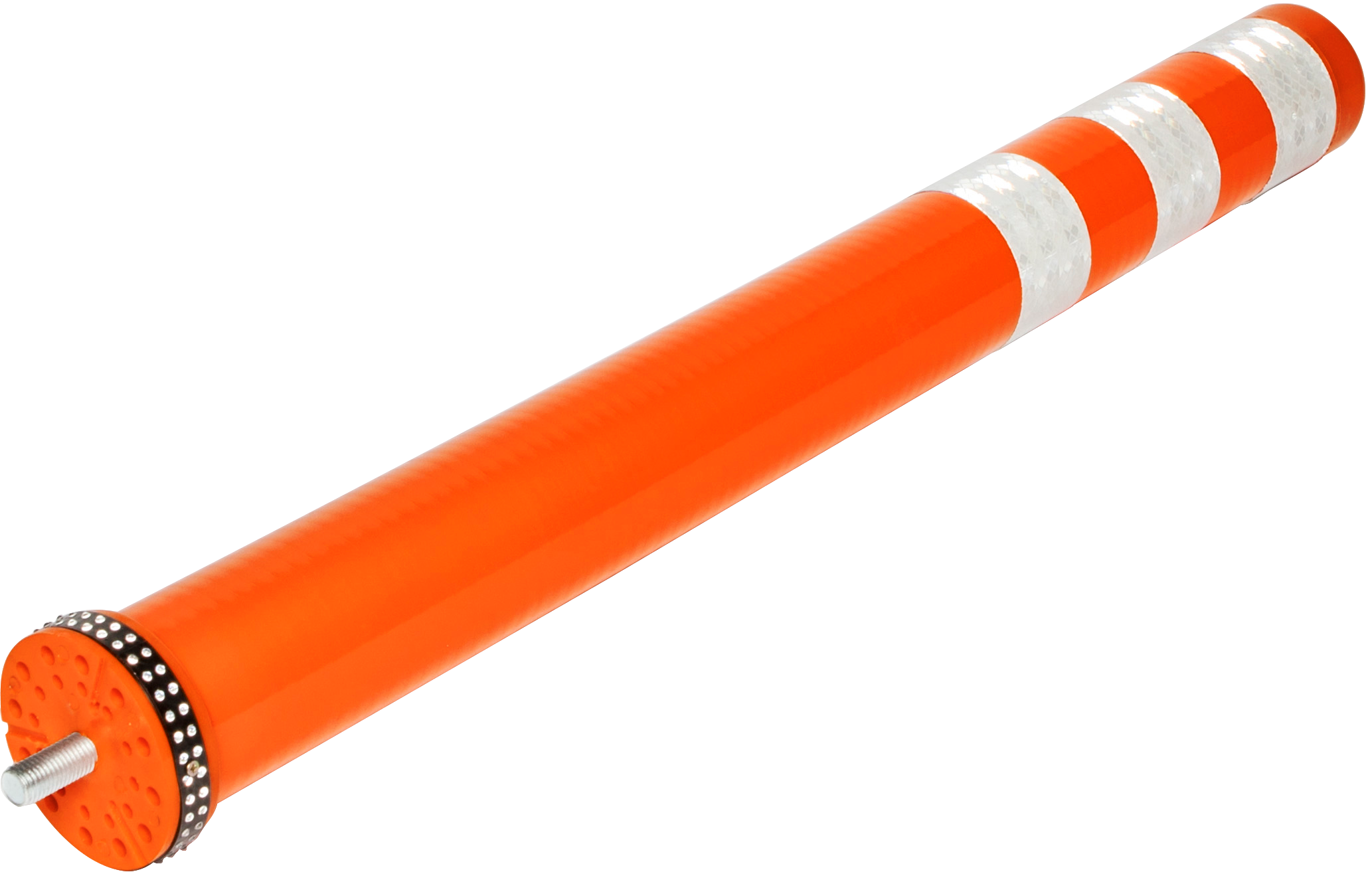Flexibele paal Smartpath PU d.80xH:800mm oranje met refl.fol