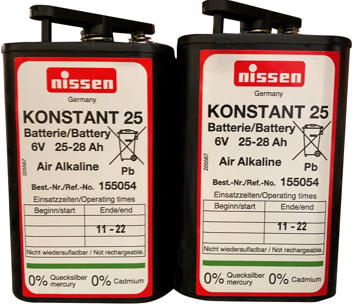 Blokbatterij 6V Konstant-25