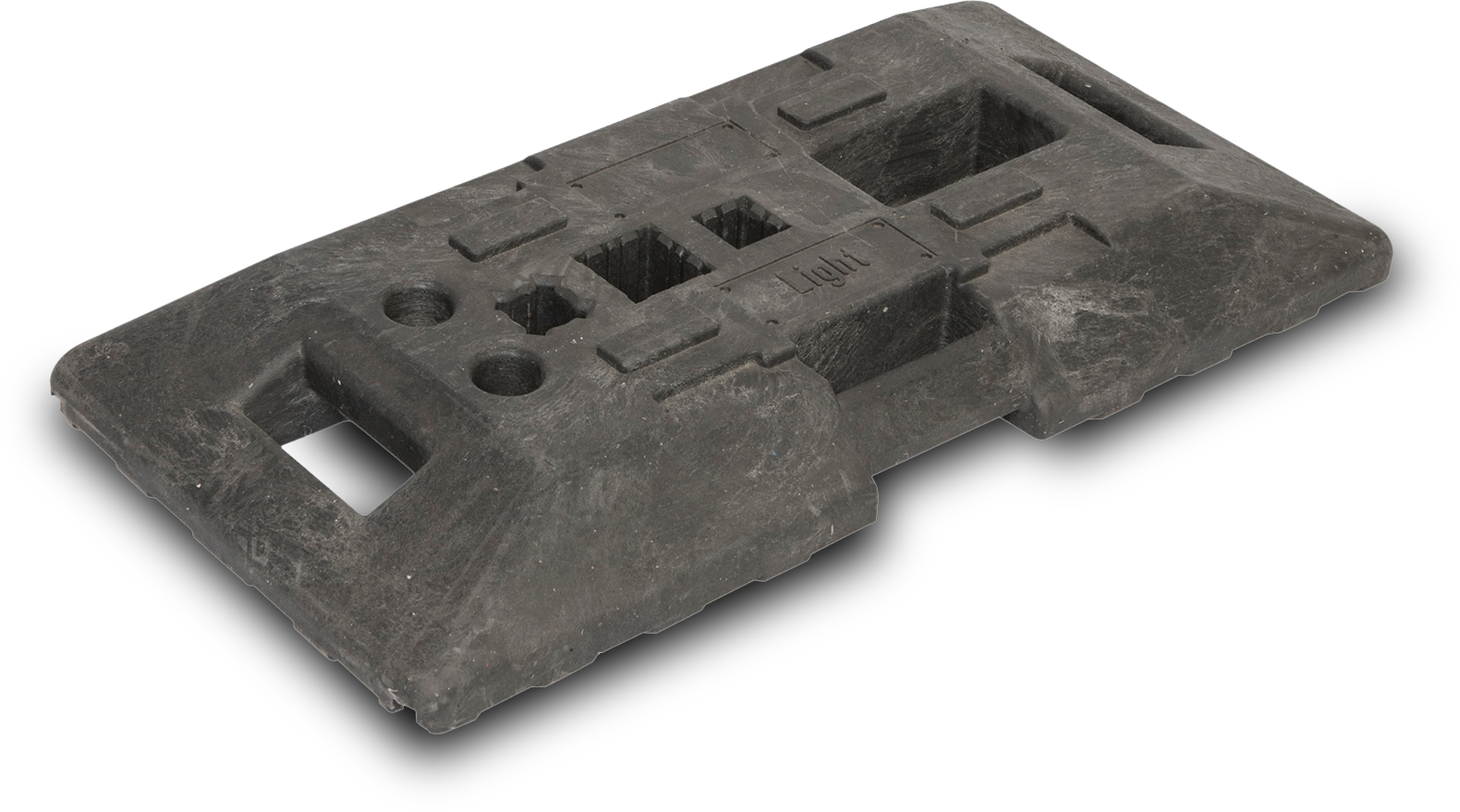 Baakvoet Recy Light L:800xB:400xH:104mm gat 60x60, 40x40mm z