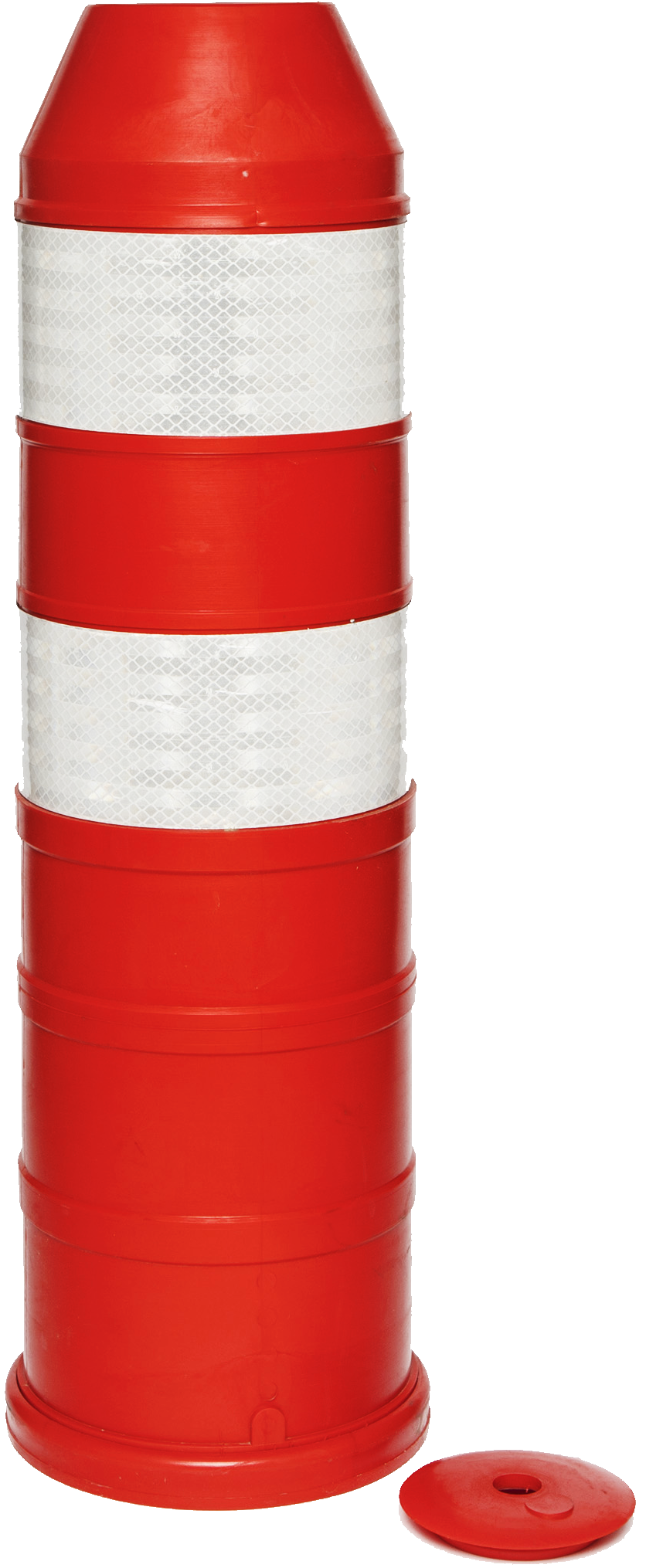 Plooibaken rood d.220mm - H:750mm - folie klasse II