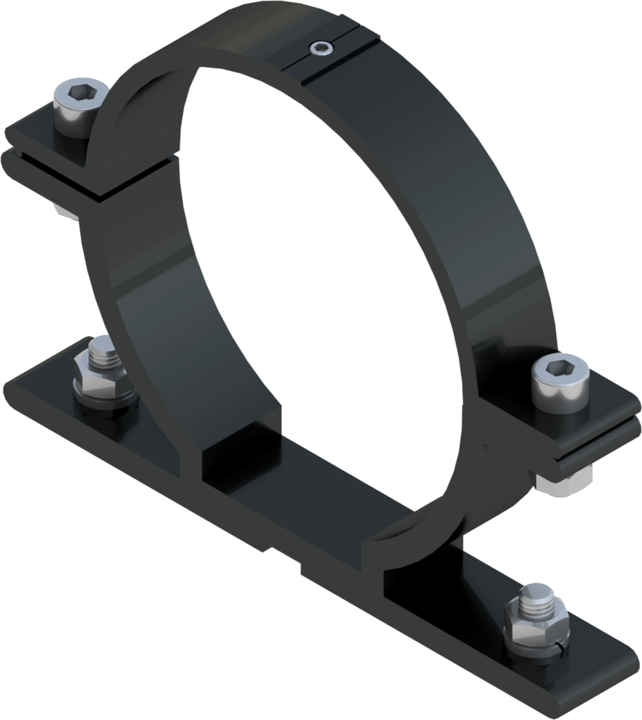 Beugel SB250 diameter 114 mm - grijs RAL 7043