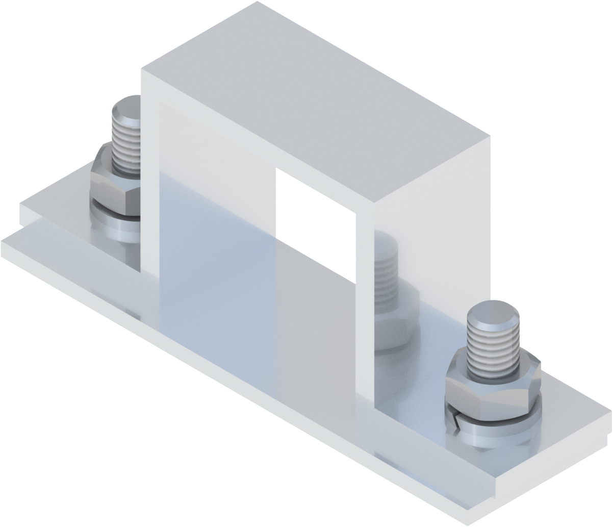 Beugel T2000 40 x 40 mm, aluminium