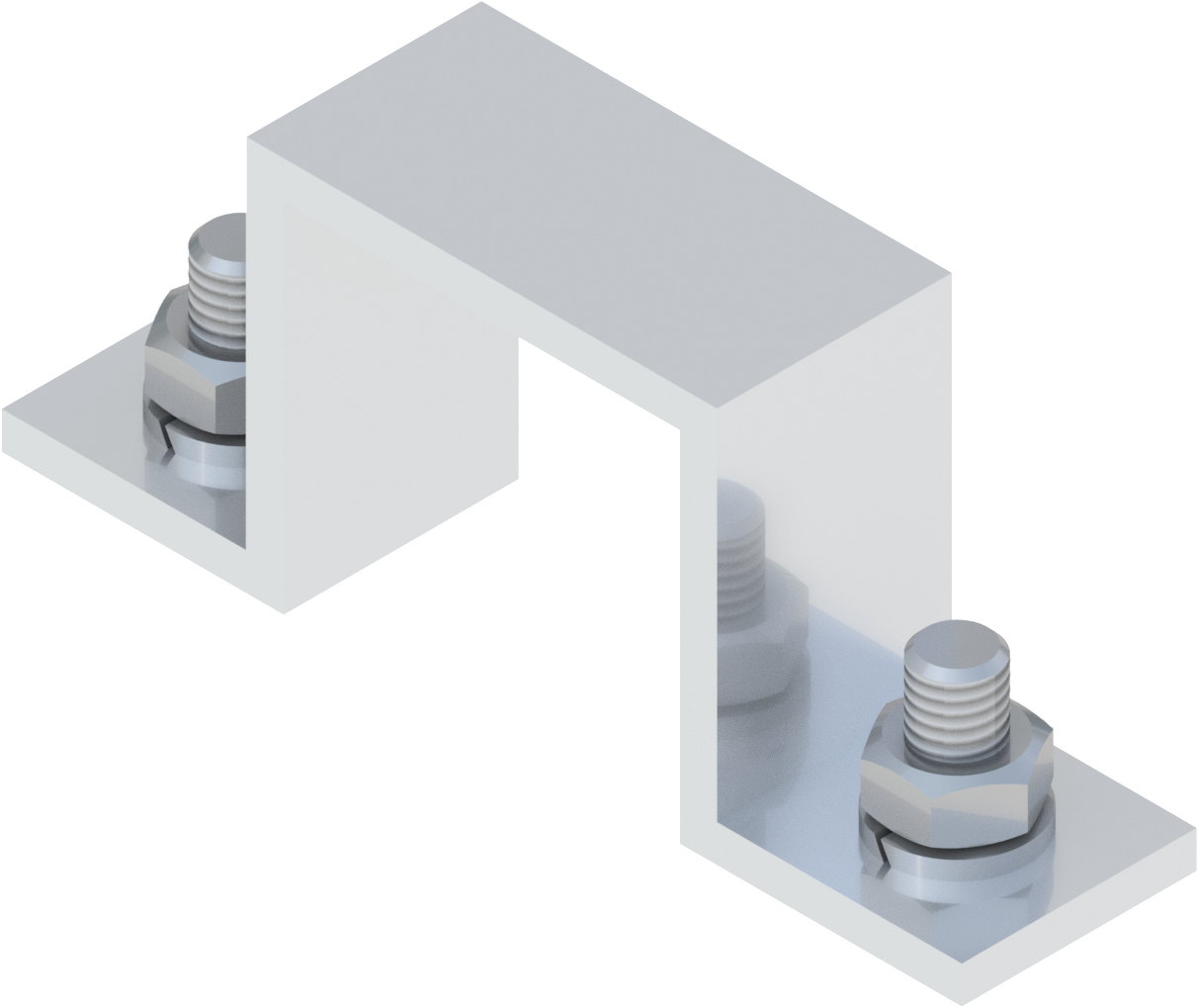 Beugel voor borden SB250 40 x 40 mm, aluminium