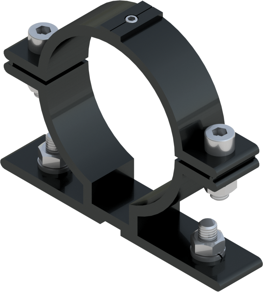 Beugel SB250 diameter 76 mm -  grijs RAL 7043